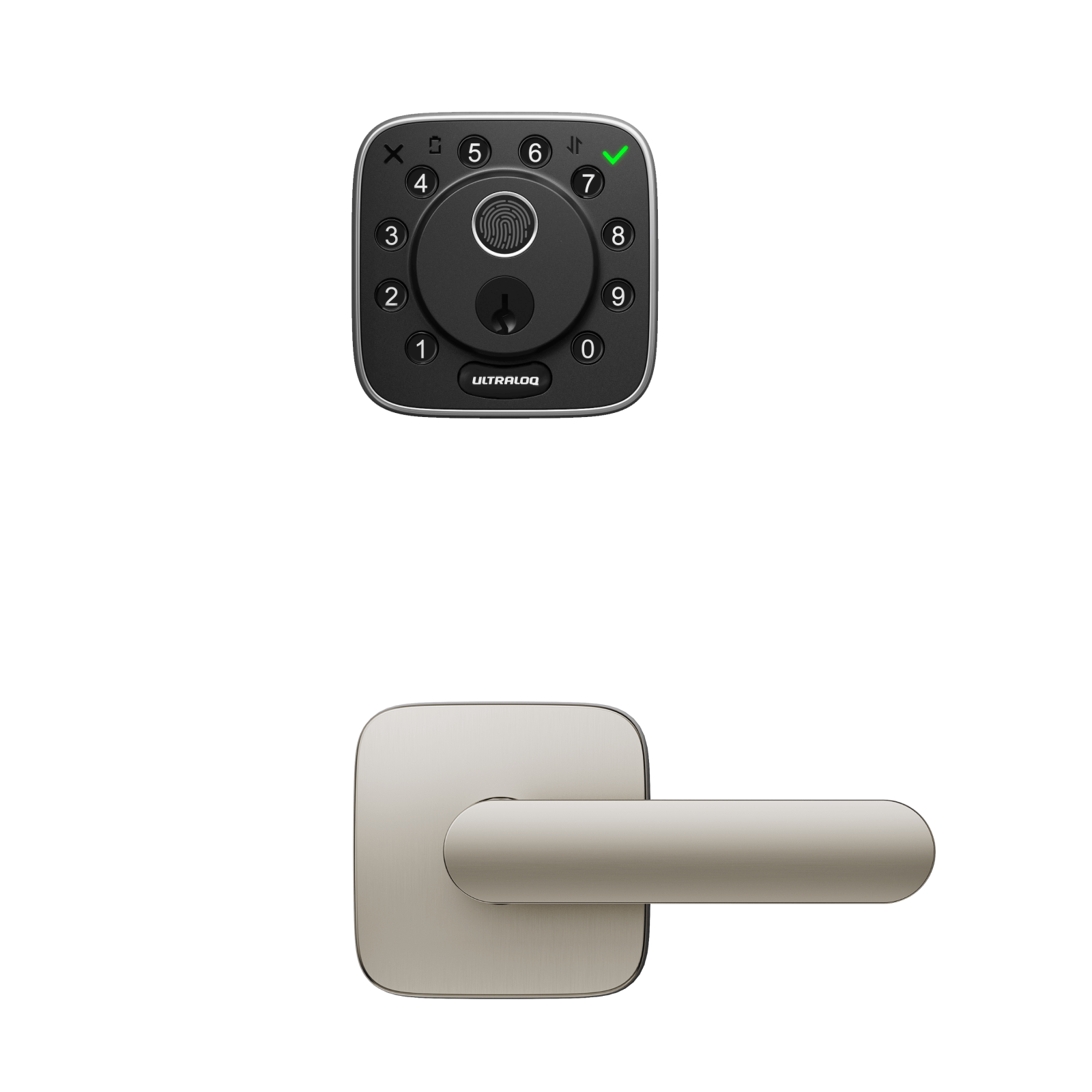 Aluminum Alloy Handle & ULTRALOQ Bolt Fingerprint Smart Lock Secure Keyless Entry Main Image