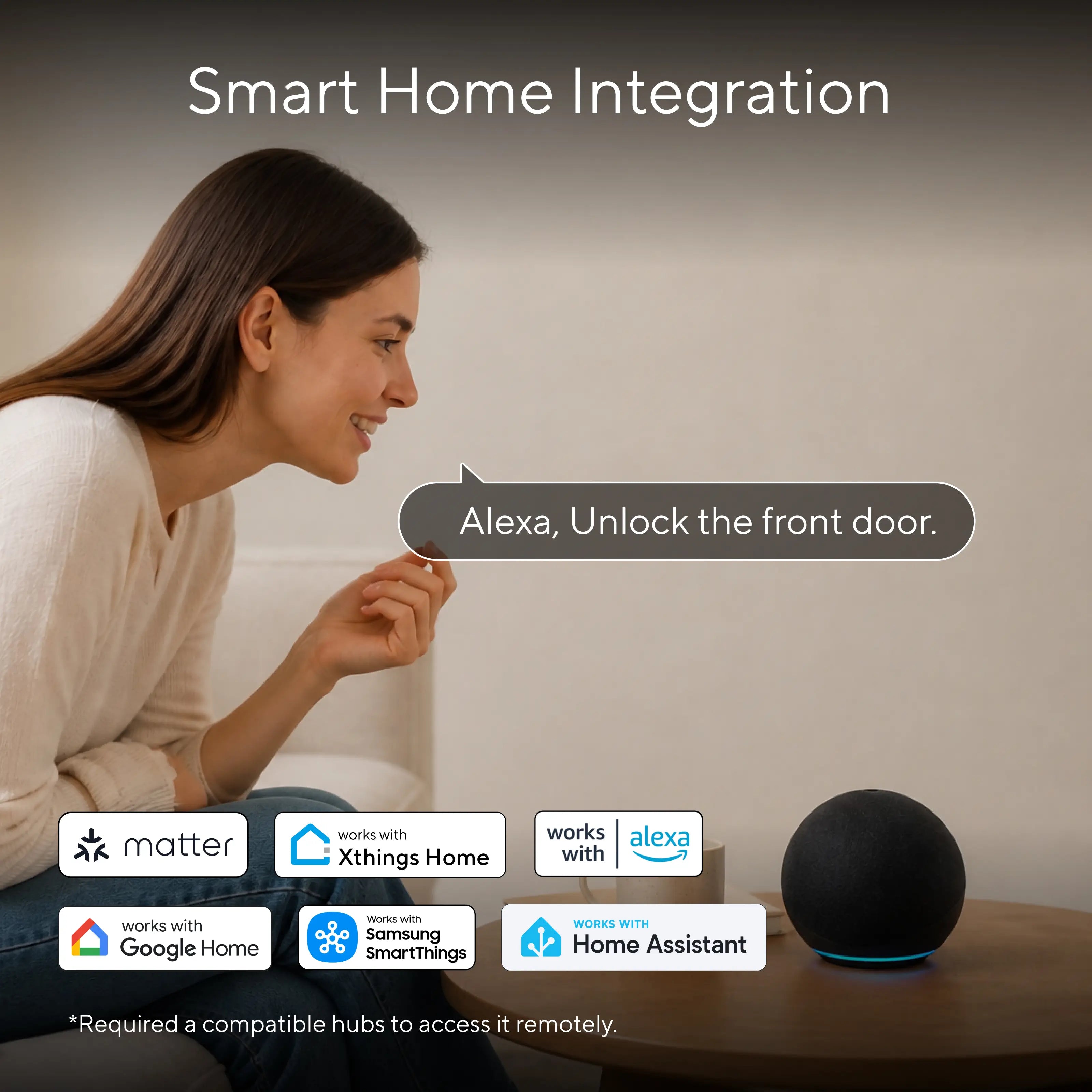 ULTRALOQ Bolt Pro smart lock with smart home integration and voice control compatibility
