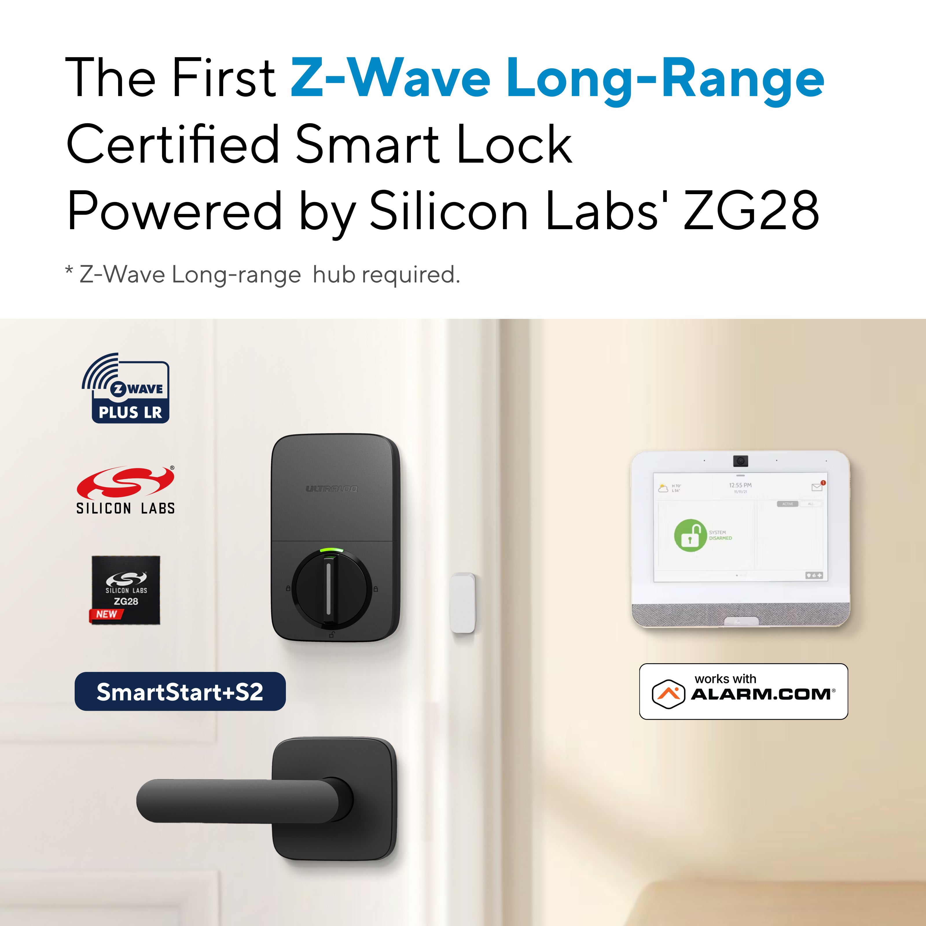 ULTRALOQ Bolt Z-Wave Smart Lock - Keypad Deadbolt with Key Backup