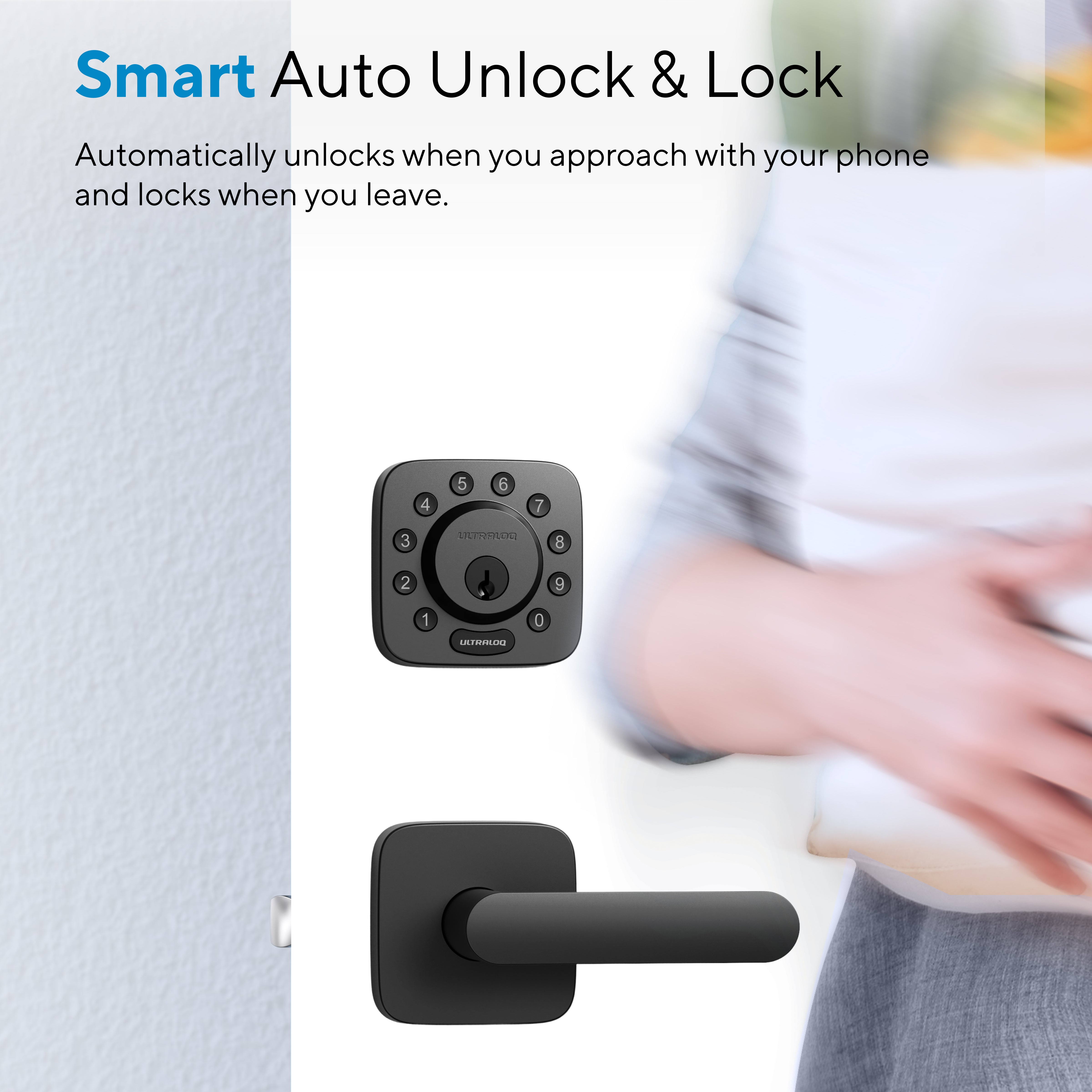 ULTRALOQ Bolt Z-Wave Smart Lock - Keypad Deadbolt with Key Backup