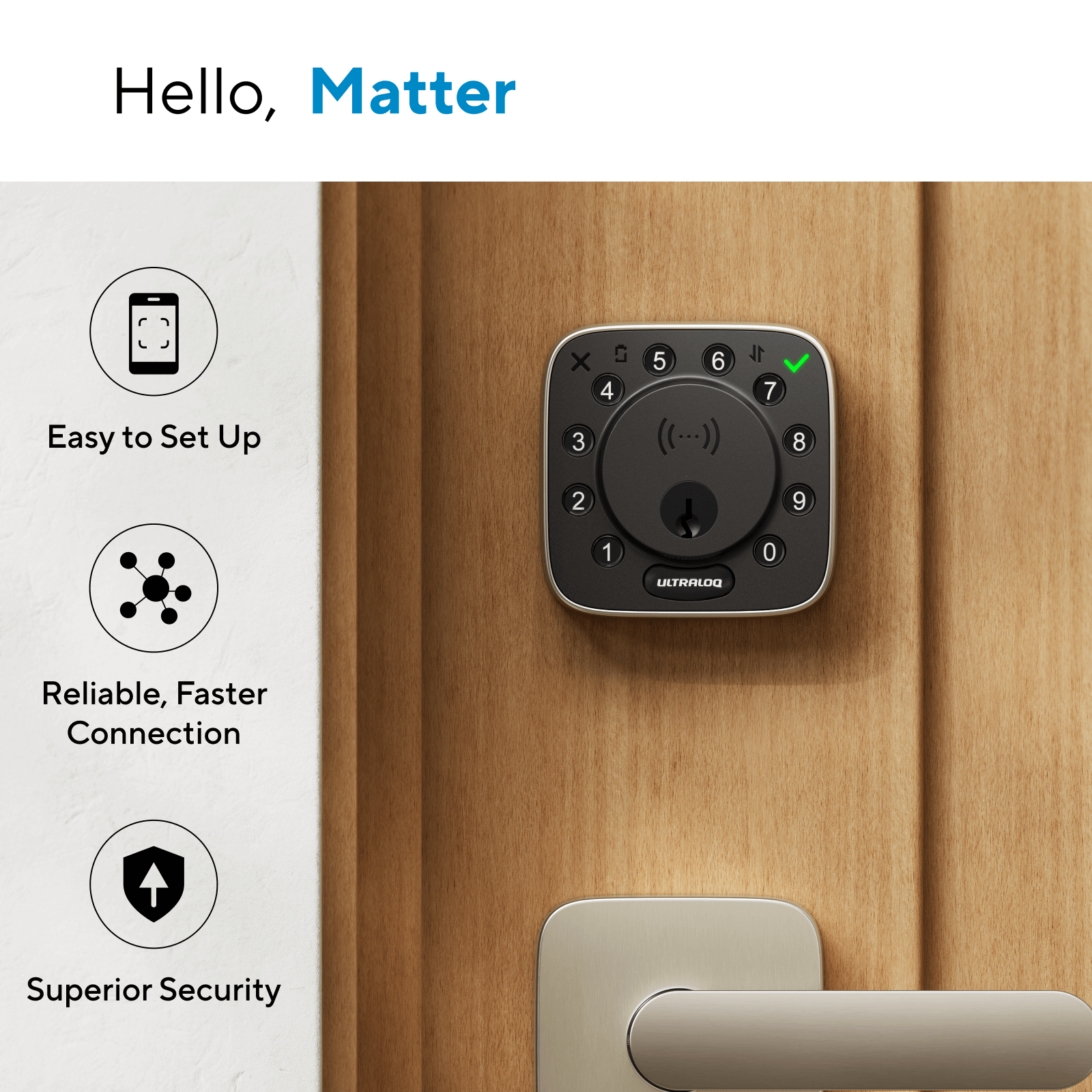 Easy setup smart lock with reliable, fast connection and superior security