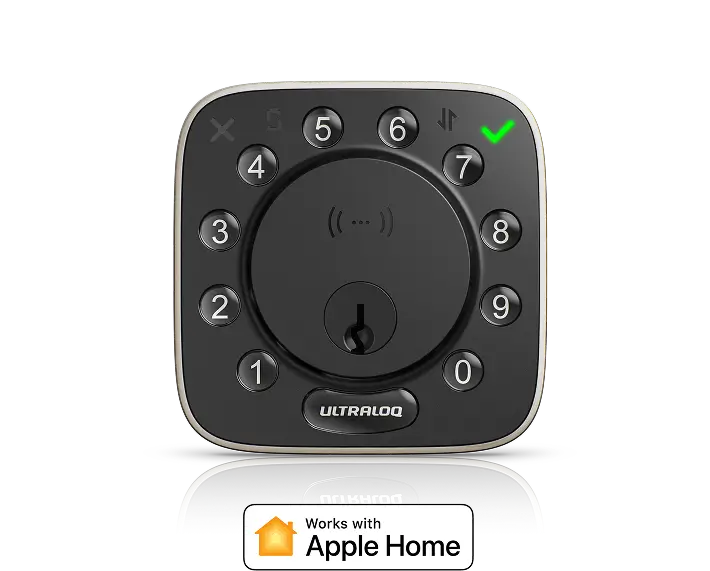 ULTRALOQ Bolt NFC smart lock compatible with Apple Home