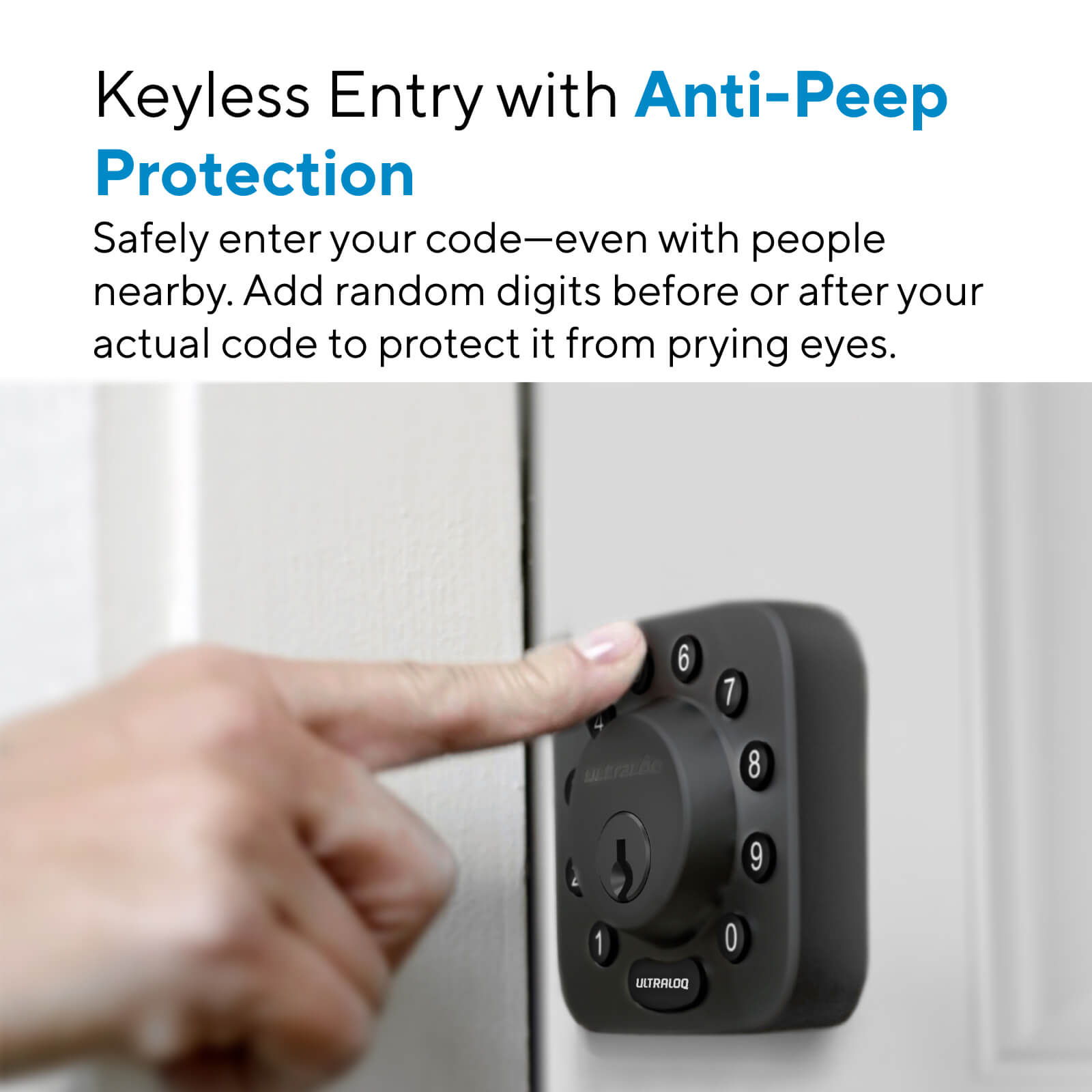 ULTRALOQ Bolt Z-Wave Smart Lock - Keypad Deadbolt with Key Backup
