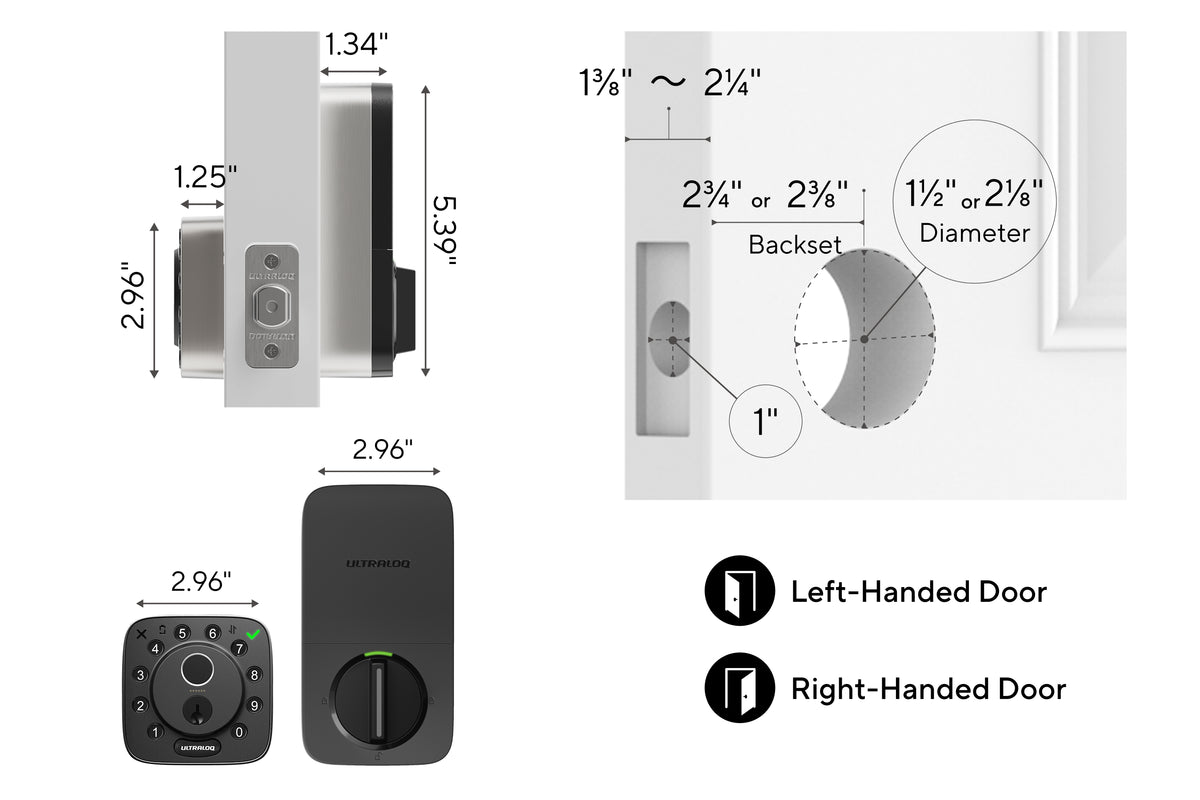 Bolt Pro deadbolt installation on a standard US door