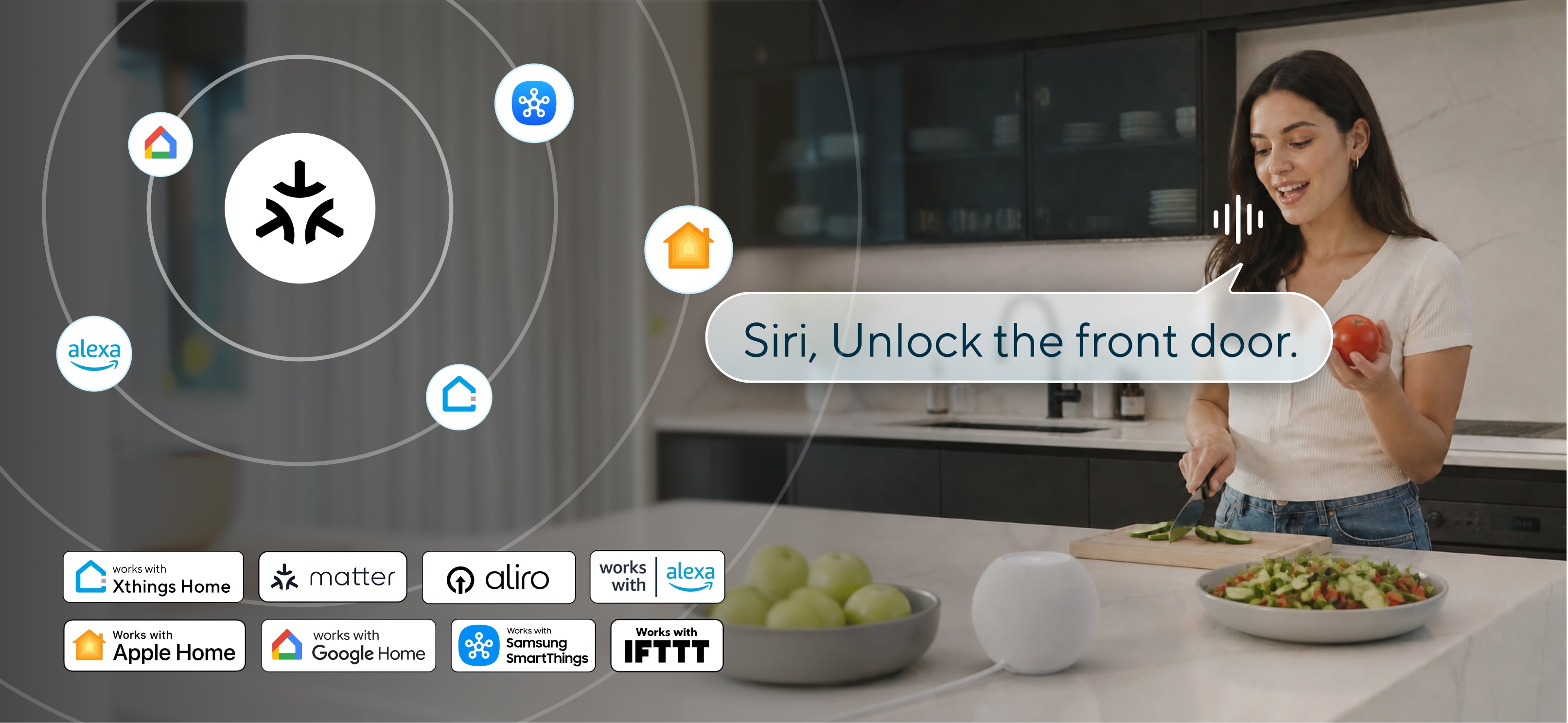 Latch 5 Pro connected to a compatible Matter smart home